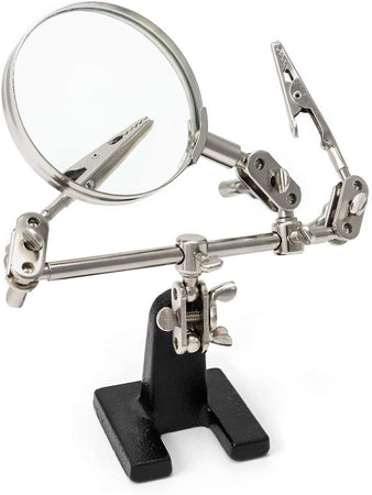 Bracci di supporto con lente per stagnare / ingrandire