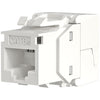 Frutto Keystone Cat.6A UTP Bianco con tappo antipolvere