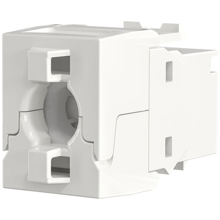 Frutto Keystone Cat.6A UTP Bianco con tappo antipolvere