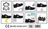 Saratoga Black Alte scarpe antinfortunistiche in nabuk SRC S3