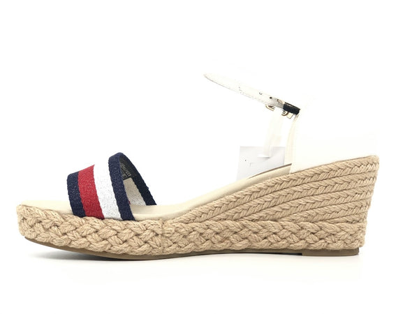 TOMMY HILFIGHER Sandalo donna bianco Shimmery Ribbon Mid