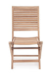 Sedia Maryland struttura in legno di Teak, pieghevole, per esterno da 44.5 cm