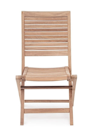 Sedia "Maryland" struttura in legno di Teak, pieghevole, per esterno da 44.5 cm