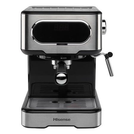 Macchina caffè espresso Hisense 740219 HESCM15DBK Inox e Black