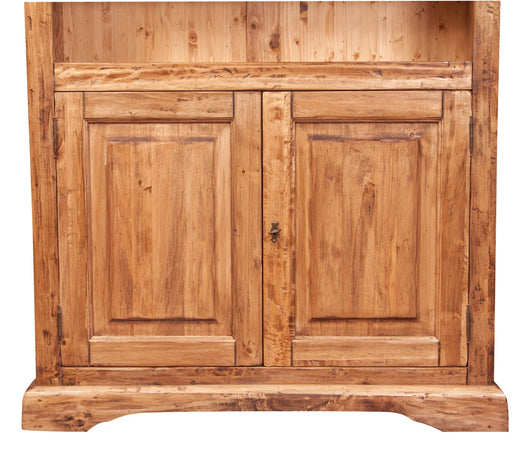 Biscottini Libreria Biscottini Legno Massello Tiglio Naturale 108x38x211 Made Italy Arredo