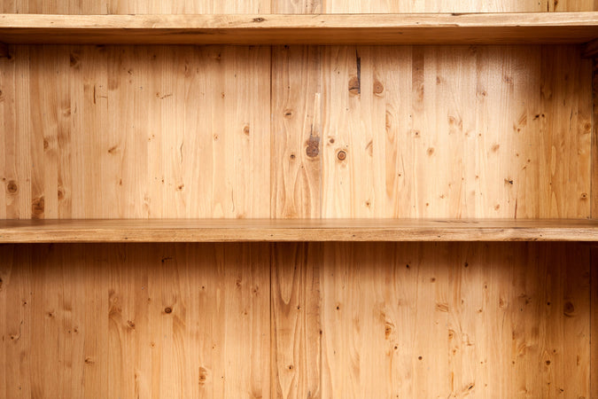 Biscottini Libreria Biscottini Legno Massello Tiglio Naturale 108x38x211 Made Italy Arredo