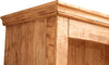 Biscottini Libreria in legno massello di tiglio finitura naturale L108xPR38xH211 cm. Made in Italy