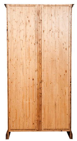 Biscottini Libreria Biscottini Legno Massello Tiglio Naturale 108x38x211 Made Italy Arredo