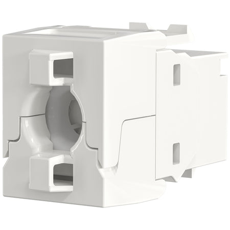 Frutto Keystone Cat.6A UTP Bianco con tappo antipolvere