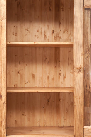 Biscottini Credenza Country Biscottini legno massello tiglio naturale 142x50x225 Made Italy