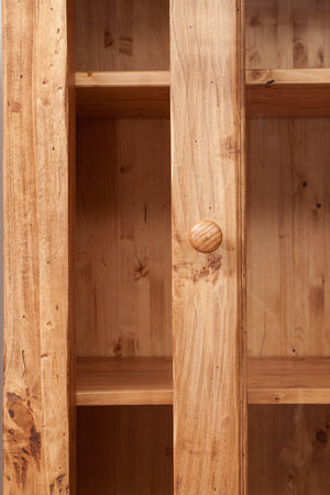 Biscottini Credenza Country Biscottini legno massello tiglio naturale 142x50x225 Made Italy