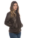 Matilde - Giacca Donna Testa di Moro in vero montone Shearling