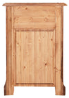 Biscottini Comodino Country in legno massello di tiglio finitura naturaleL51xPR30xH74 cm. Made in Italy