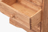 Biscottini Comodino Country in legno massello di tiglio finitura naturaleL51xPR30xH74 cm. Made in Italy