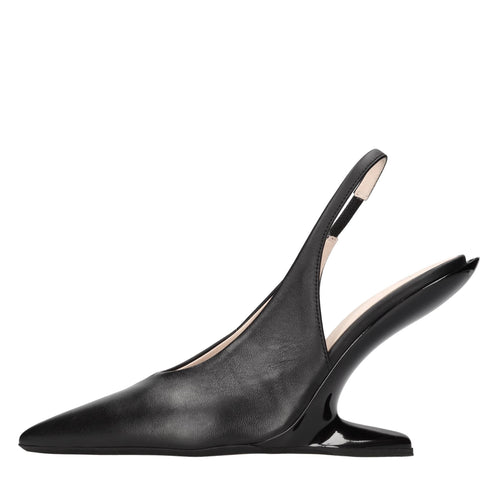 NÃâ€šÂ°21 Scarpe con Tacco Nero da donna