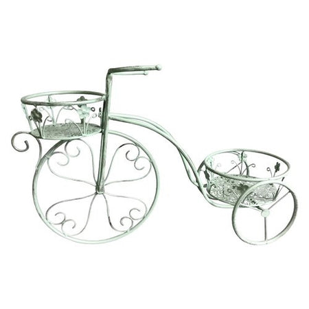 Porta piante Amicasa Bici 2 posti Verde salvia anticato