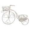 Porta piante Amicasa Bici 2 posti Bianco anticato