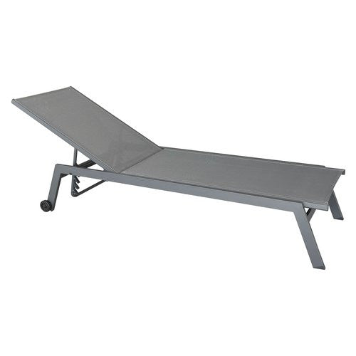 Lettino prendisole Amicasa LS TL 802 HAITI Antracite e Grigio