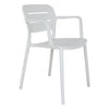 Sedia con braccioli Amicasa PP 831 CRETA Bianco