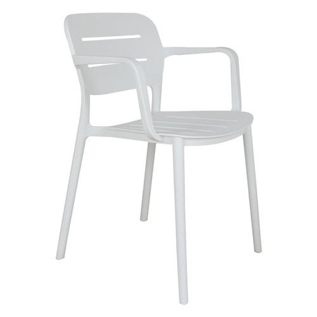 Sedia con braccioli Amicasa PP 831 CRETA Bianco