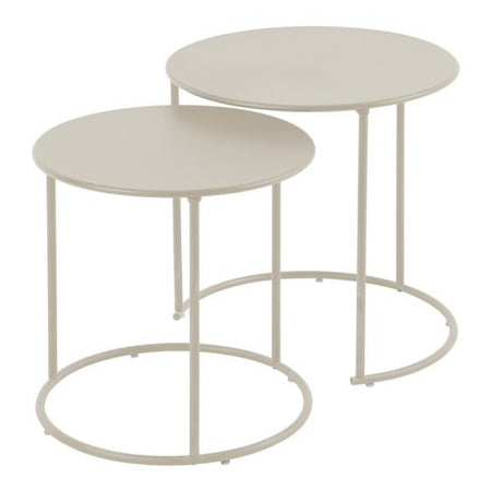 Set tavolini esterno Amicasa ZURIGO Bianco caldo