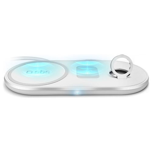 Caricabatterie Sbs TEWIRE20WMULTI CHARGER STATION 3in1 White