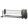 Girarrosto R.Zeta CORTINA A4 Da caminetto 15-18 kg portata Nero e Inox