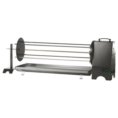 Girarrosto R.Zeta CORTINA A4 Da caminetto 15-18 kg portata Nero e Inox