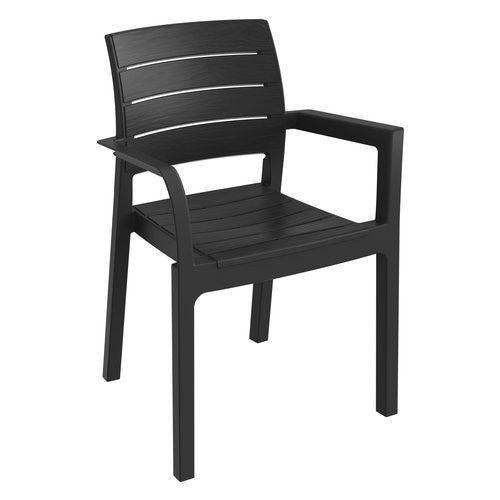 Sedia con braccioli Toomax Z0969SAA04100 RECANATI 969 Antracite scuro