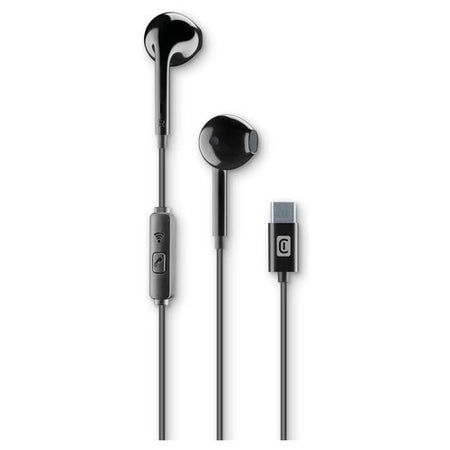 Auricolari microfono filo Cellular Line AUCAPSULETYPECK CAPSULE Black