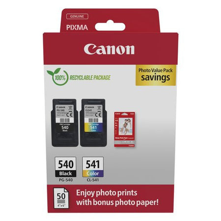 Set cartucce stampante Canon 5225B013 PG 540 CL 541 + carta fotografic