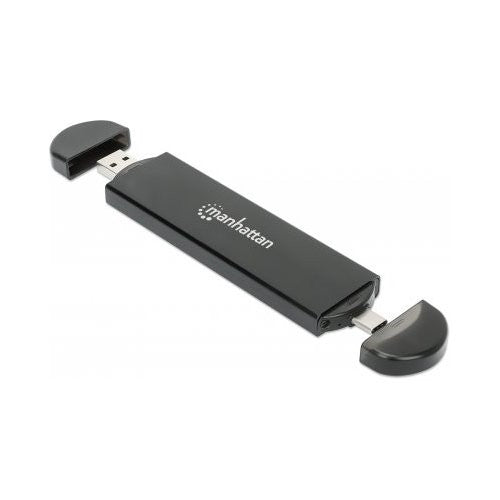 Box esterno hard disk Manhattan I CASE USB31C NGFFM2 USB C e USB A Bla