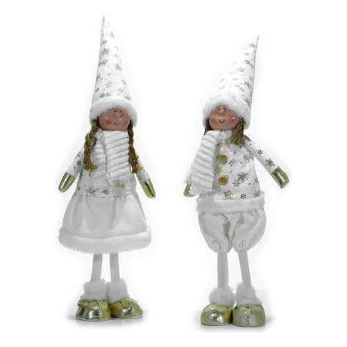 Bimbo in piedi bianco e oro General Trade 410212 Assortito