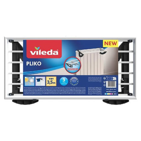 Stendibiancheria Vileda 174857 Pliko Termosifone Bianco e Azzurro