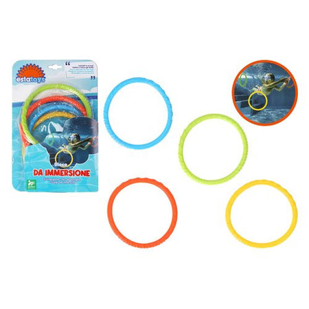 Anelli ad immersione 4 pz Globo 42380 ESTATOYS Colori assortiti