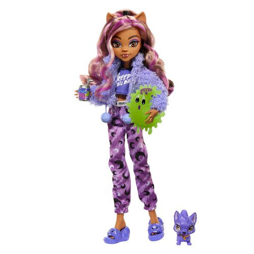 Bambola Mattel HKY67 MONSTER HIGH Clawdeen Wolf Creepover Party