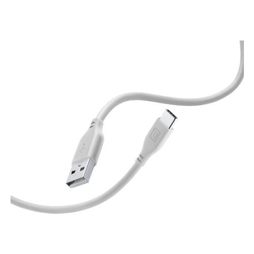 Cavo USB C Cellular Line USBDATASOFTUSBCD SOFT CABLE Antigroviglio Sil