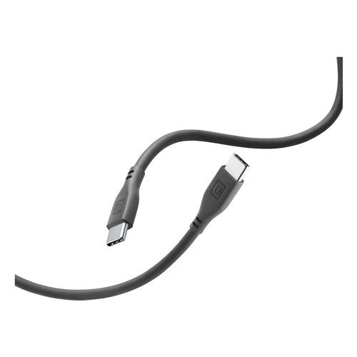 Cavo USB C Cellular Line USBDATASOFTC2CK SOFT CABLE Antigroviglio Blac