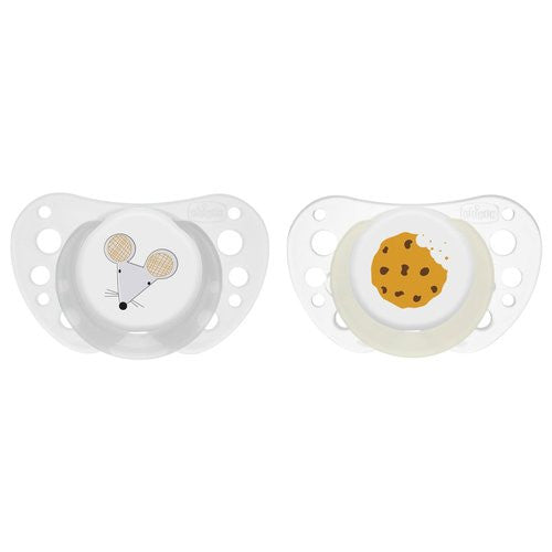 Succhietto Chicco 00075035440000 PHYSIOFORMA AIR 16-36m Bianco e Grigi