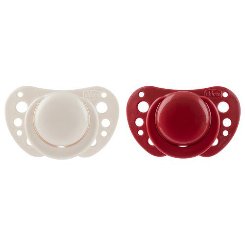 Succhietto Chicco 00075033330000 PHYSIOFORMA AIR 6-16m Bianco e Rosso