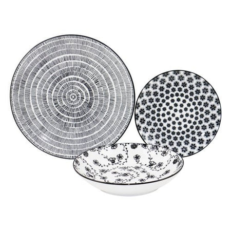 Servizio piatti Amicasa Art 46 VEGA Nero