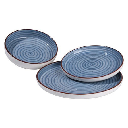 Servizio piatti Amicasa Art 24 VERTIGO Azzurro