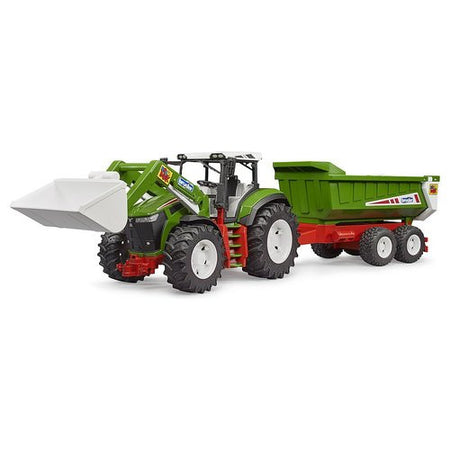 Trattore con pala frontale e rimorchio ribaltabile Bruder 03452 ROADMA