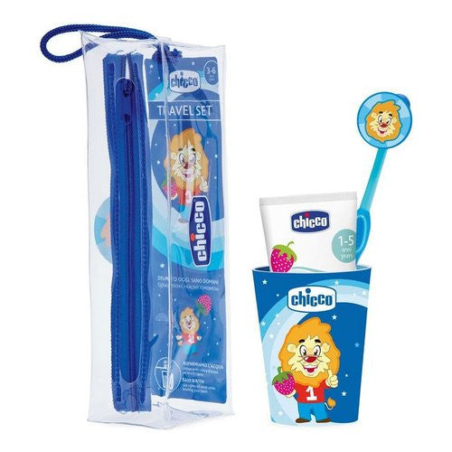 Set igiene orale infanzia Chicco 120990 Tigre 36m+ Blu