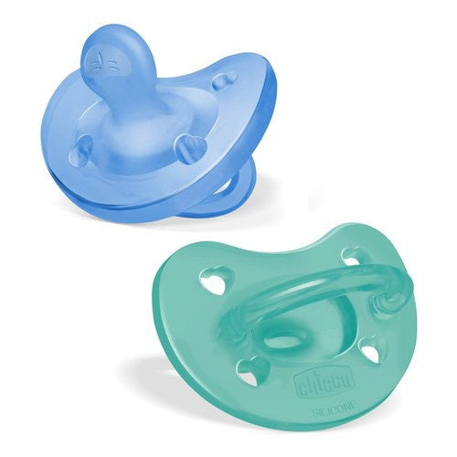 Gommotto Chicco 7308721 PHYSIOFORMA 2 pz Bimbo Soft 6-16m Verde e Azzu