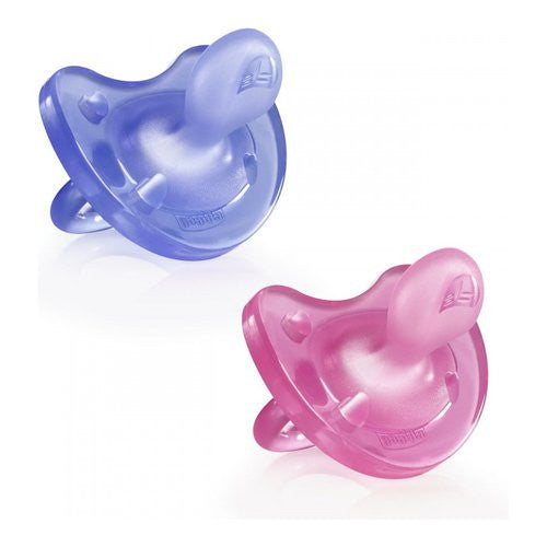 Gommotto Chicco 7308751 PHYSIOFORMA 2 pz Bimba Dual Soft 6-16m Rosa e