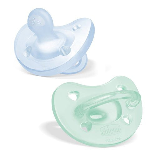 Gommotto Chicco 7308821 PHYSIOFORMA 2 pz Bimbo Soft 2-6m Verde e Azzur