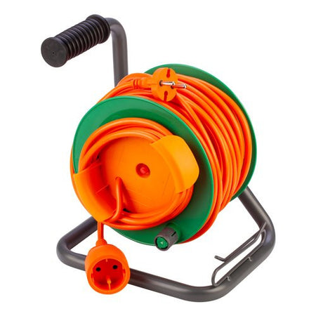 Avvolgicavo elettrico Poly Pool PP2702 1P Garden Arancio e Verde