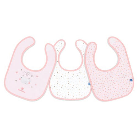 Set bavaglini Kikka Boo 31303030030 Hippo Dream Pink