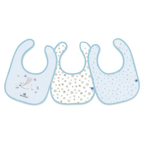Set bavaglini Kikka Boo 31303030031 Little Fox Blue